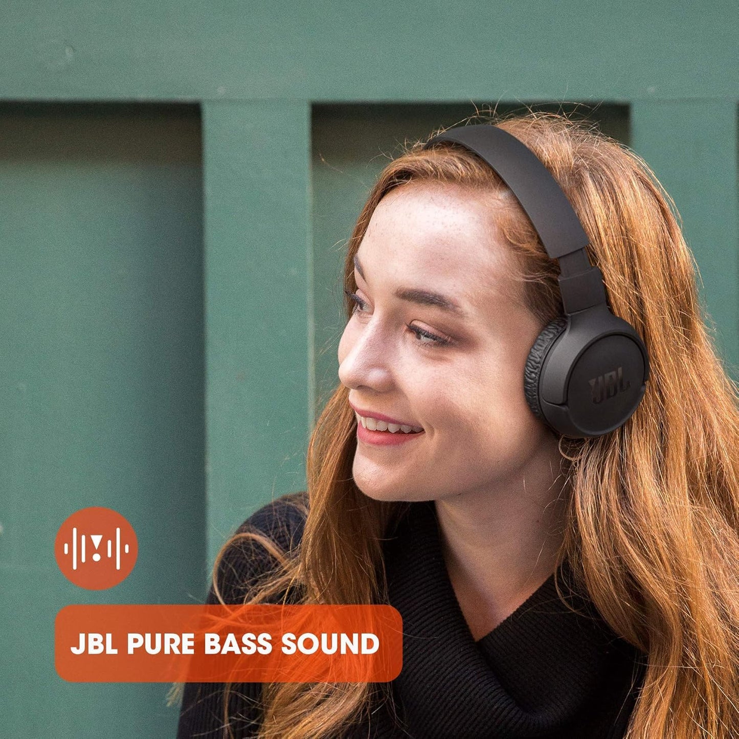 JBL Tune 510BT Wireless On-Ear Headphones Pure Bass Sound, Bluetooth 5.0, 40H Battery, Multi-Point Connectivity, Hands-Free Calls, Lightweight