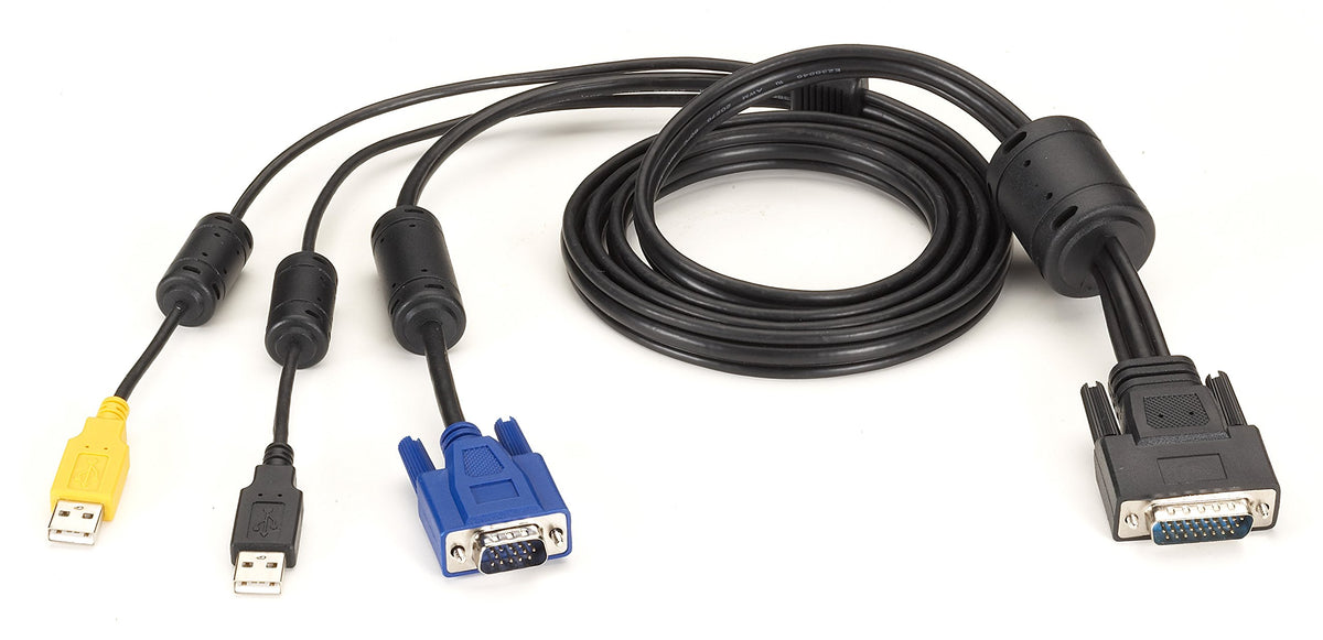 Black Box KVM Secure Switch Cable VGA USB CAC USB to HD26 6FT