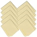 Earnestine 10 Pack 6" x 7" Premium Thick Microfiber Eyeglasses Cleaning Cloth for Glasses,Safe No Color Bleeding Eyeglass Cloth, Soft Microfiber
