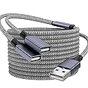 BETU POHFP 6.6FT USB Splitters, A Male to 2 Female Extension Cable, USB Y Splitter Support Charging and Data Transfer for Printer/Keyboard/Flash