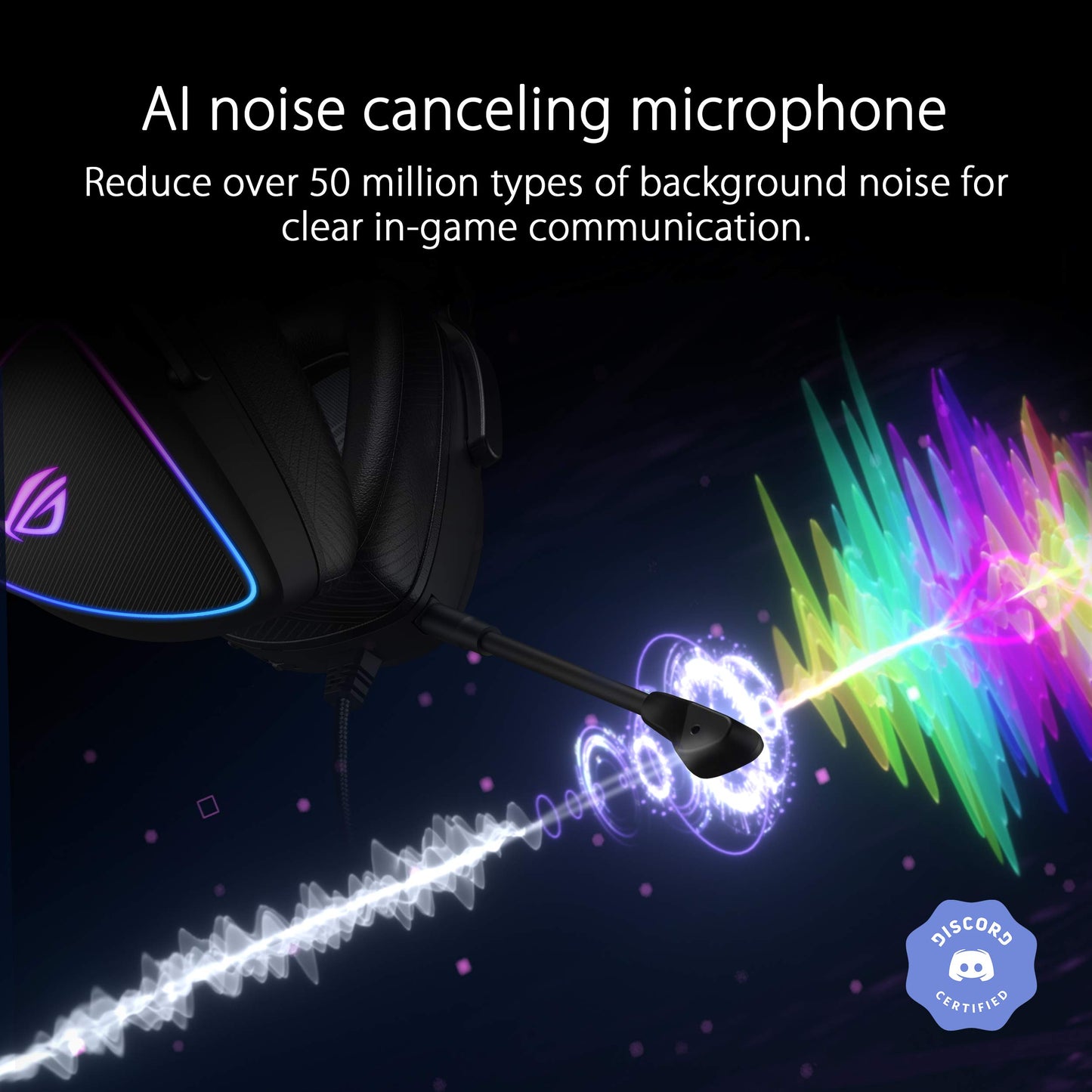 ASUS ROG Delta S Gaming Headset with USB-C | Ai Powered Noise-Canceling Microphone | Over-Ear Headphones for PC, Mac, Nintendo Switch, and Sony