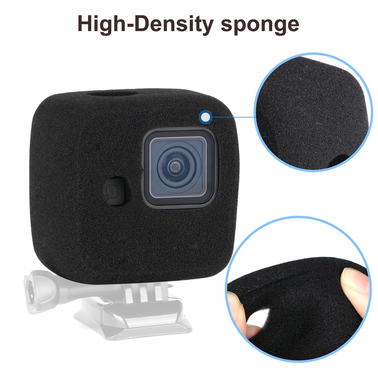 HSU Windslayer Cover and Lens Screen Protector for GoPro Hero 11 Black Mini, Windslayer Cover (2 Pack) + Screen Protector (3 Pack) + Lens Cap, Video