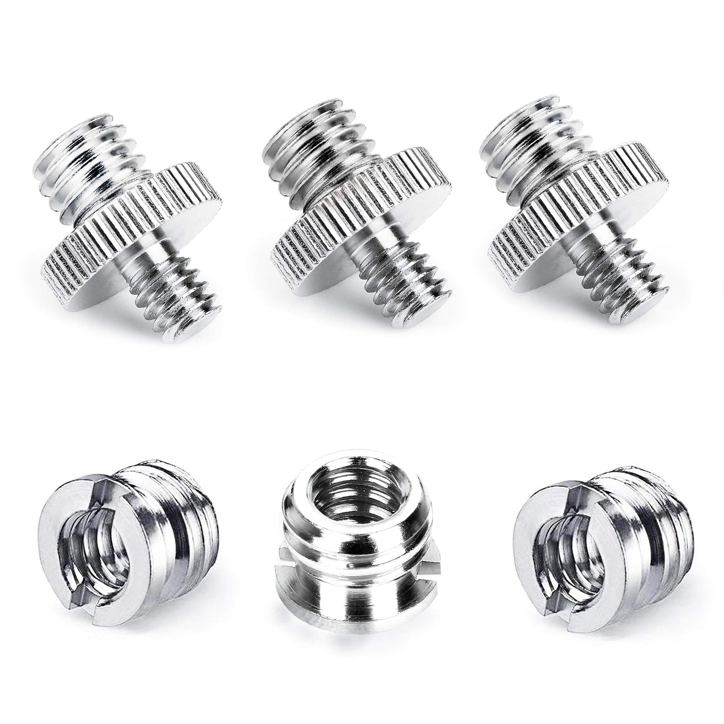 Niewalda 1/4 Inch to 3/8 Inch Tripod Adapter - 3/8 to 1/4 Mount Screws, Camera/Monopod/Light Stand Accessory