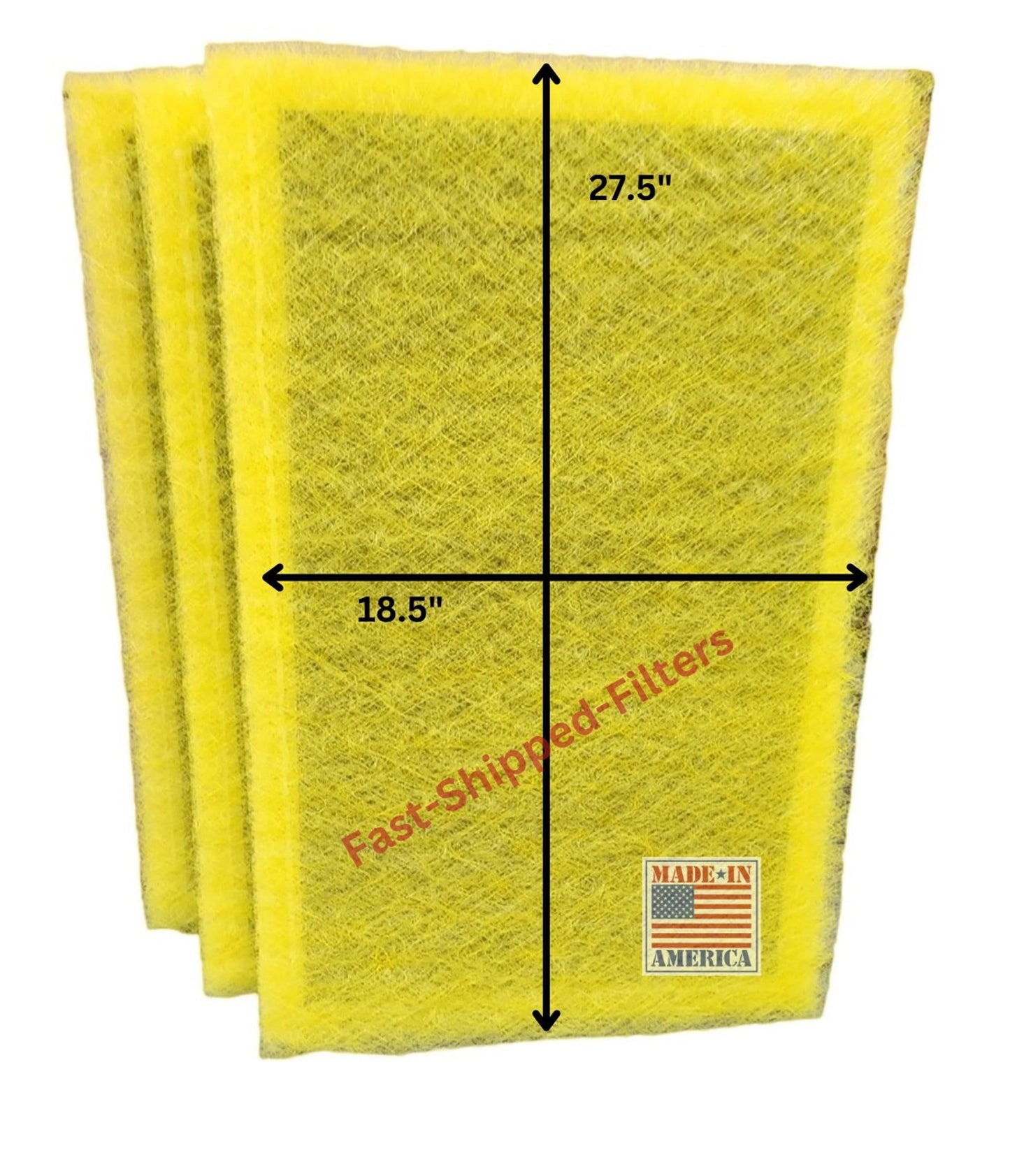 Fast-Shipped-Filters 7 Pack 20x30 Replacement Filter Pads Compatible with MicroPower Guard Air Cleaner 20x30 Refill Yellow