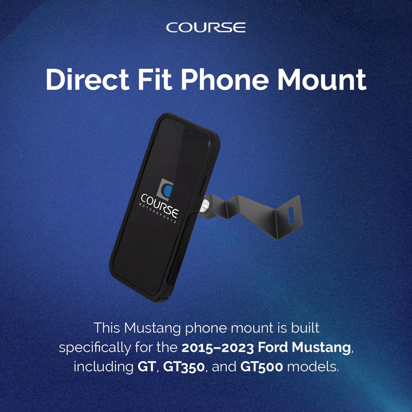 Course Motorsports Direct Fit Phone Mount | MagSafe Compatible | Custom Fit Car Phone Mount | Ford Mustang Phone Holder | Compatible with Ford