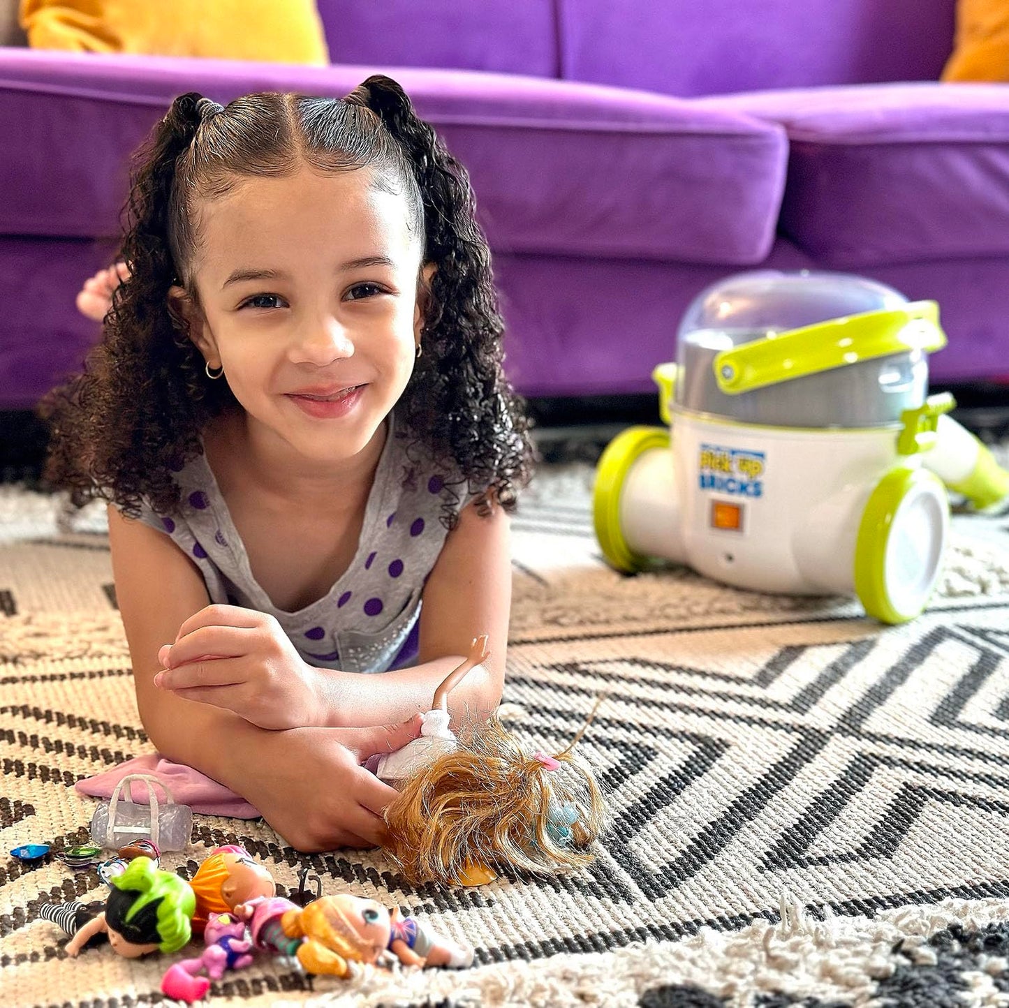 Pick Up Bricks Toy Cleanup Vacuum for Kids, Works w/Lego Bricks, LOL Doll Acc. & More, Boys and Girls Ages 4-9