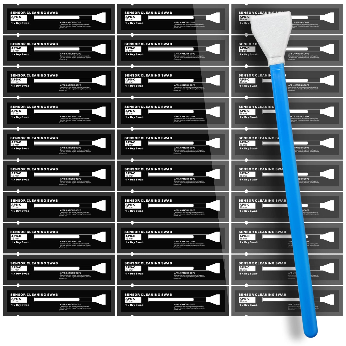 AAWipes Sensor Cleaning Swabs for APS-C Sensors of DDR DSLR or SLR Camera (30 Packs of 16 mm Sensor Cleaning Swabs) (HCS-16-30)