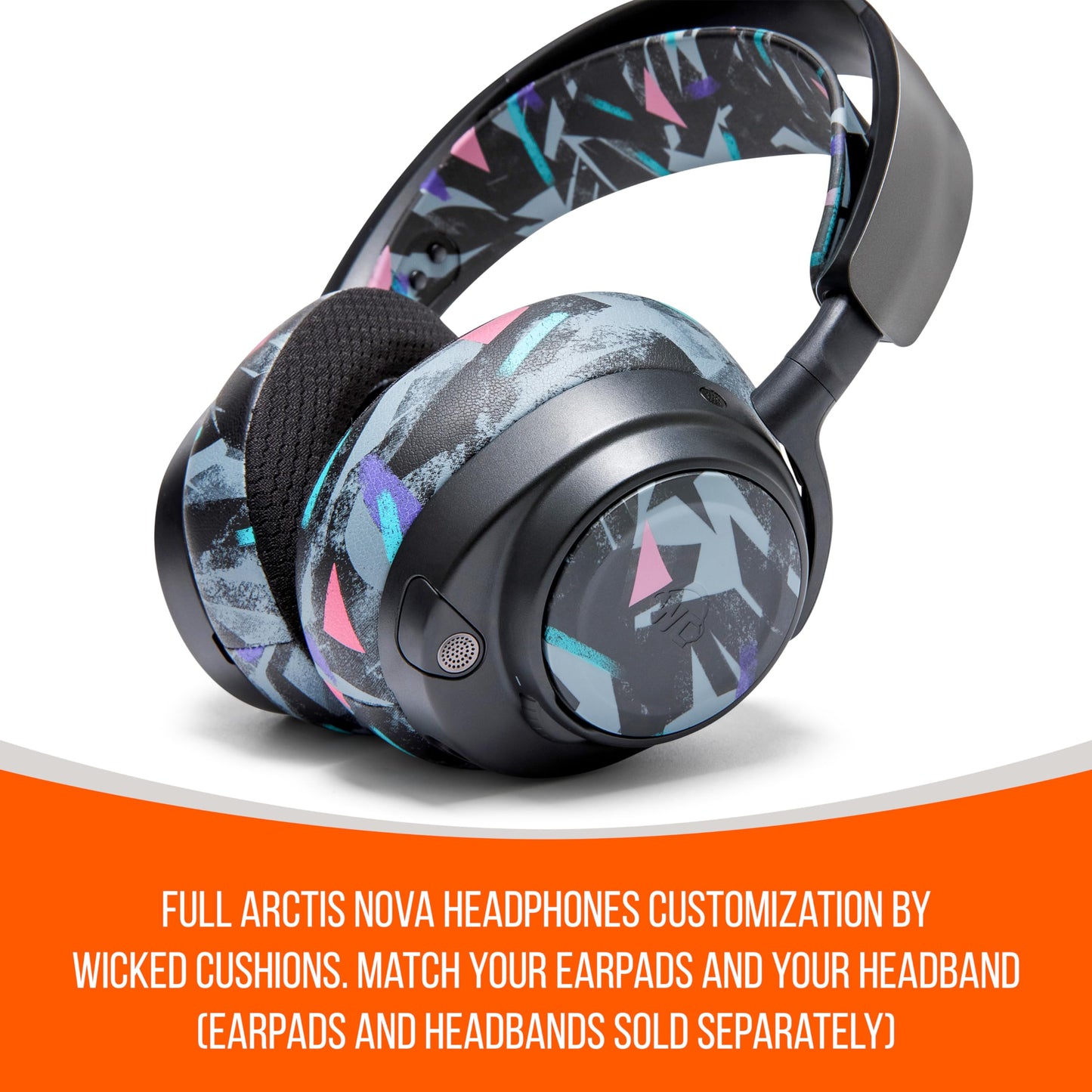 WC Side Plates for Arctis Nova Headsets, by Wicked Cushions | Fits Arctis Nova Pro Wireless/Pro Wired/Nova Elite/Nova Pro Omni/Nova 7 / 7X / 7P | 90's