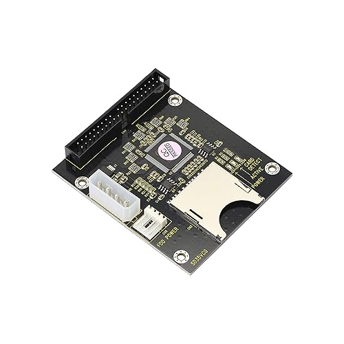 GINTOOYUN SD SDHC SDXC MMC to 3.5" 40Pin Male IDE Adapter Card SD Memory Card to IDE Hard Disk Drive Adapter