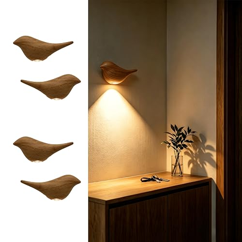 Lumiscintyrws Cute Bird Night Light: Motion Sensor Lights Indoor - Magnetic Mounting & 3 Color Dimmable - One Charge Three Weeks of Worry-Free Use