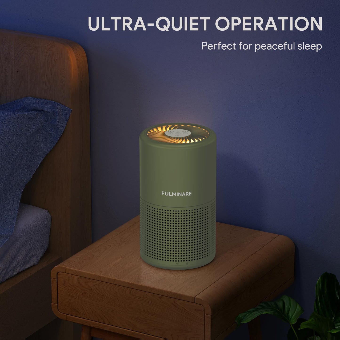 FULMINARE Air Purifiers for Home Bedroom H13 HEPA Air Filter