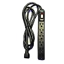 AVB Cable LTS-6S 6 Outlet Power Strip with Surge Suppression 6' Cord