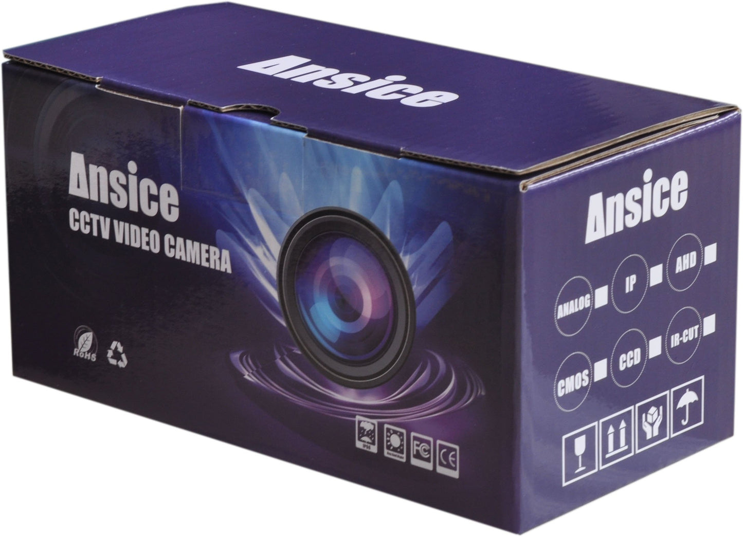 ansice 5MP CCTV Camera 5.0MP Security Camera 2.8mm Lens 4-in-1 AHD/CVI/TVI/CVBS Security Camera OSD CMOS Chips with IR-Cut Infrared 36 LEDs Night