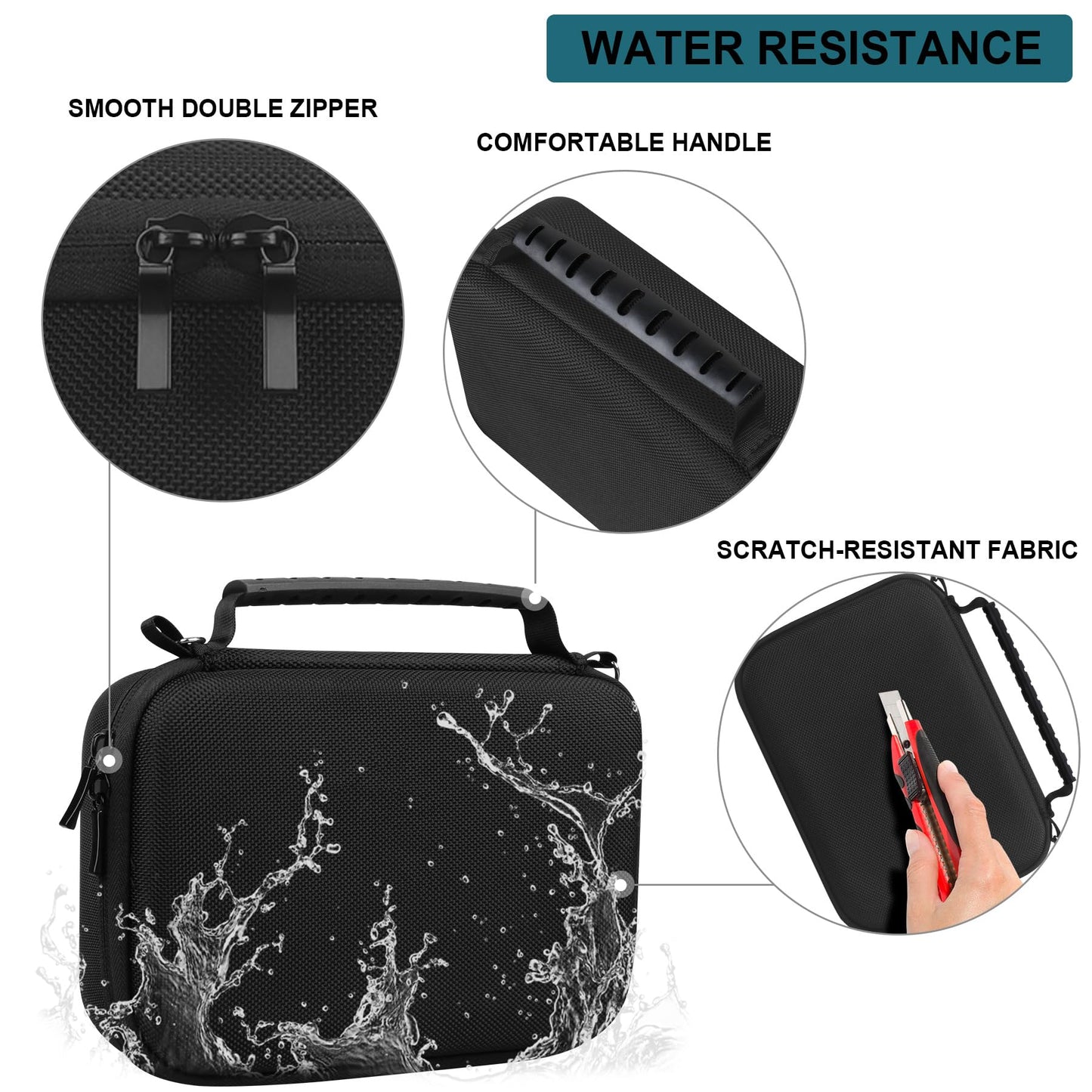 Supmay Hard Travel Case for Sony ZV-1F / ZV-1 / ZV-1 II Digital Camera, Protective Cases Bag Fits Vlogger Accessory Kit Tripod, Microphone, LED Video