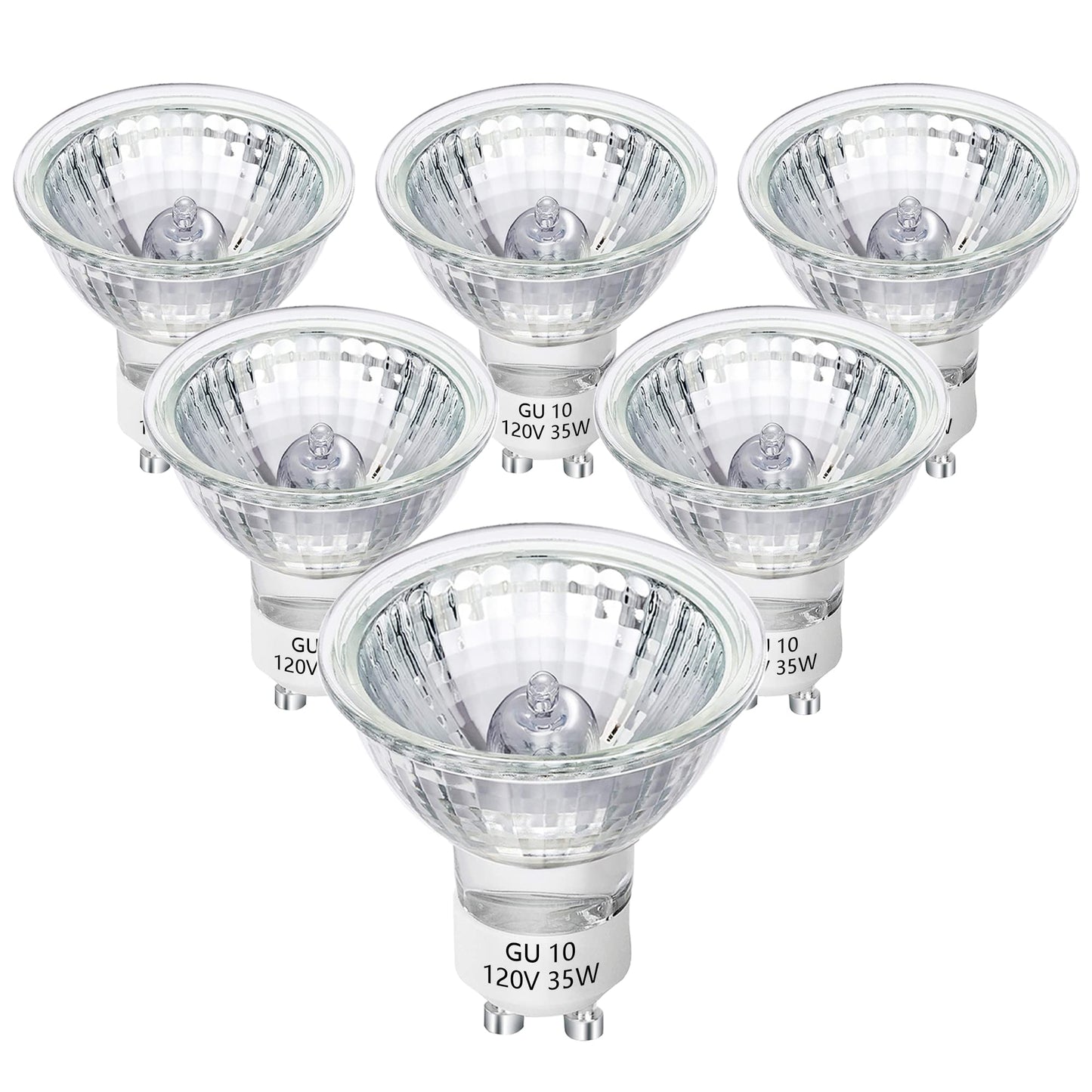 Figame GU10 35W Halogen MR16 6-Pk 2700K Balanced Bright