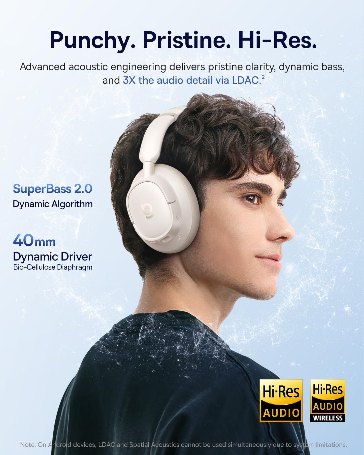 Baseus Bass BH1 NC Adaptive Active Noise Cancelling Headphones, Real-Time Adaptive Hybrid ANC, SuperBass 2.0, LDAC Hi-Res Sound, 80H Playtime, 5-Mic…