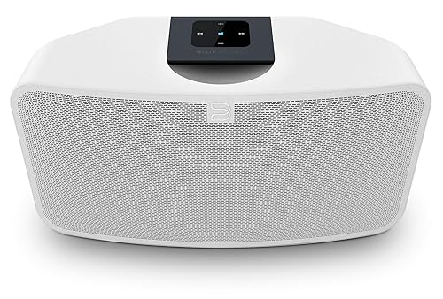 Bluesound Pulse MINI 2i Compact Wireless Multi-Room Smart Speaker with Bluetooth - White - Compatible with Alexa and Siri