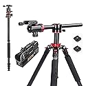 ZOMEi 75'' Tripod,Camera Tripod for DSLR,Ball Head Tripod Professional Tripods 4 Section Horizontal Tripod with 360 Degree Ball Head Plate for Canon