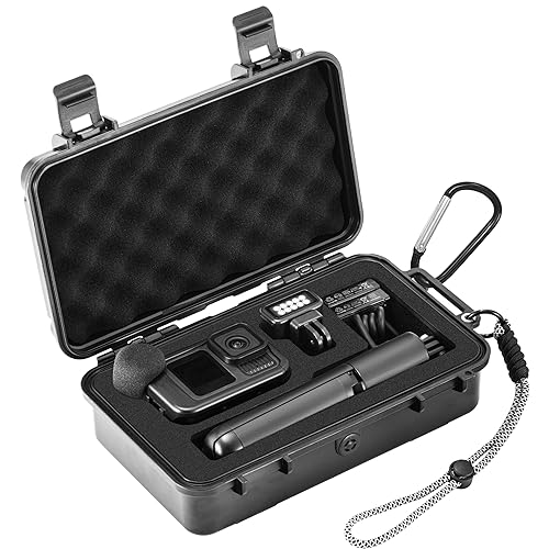 Hard Case for Gopro Hero 13/12/11/10/9 Media Mod/Volta/Light Mod,Wasterproof Organizer Travel Storage Case for Go pro Hero for dji osmo action 6 5