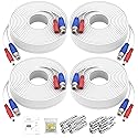 ANNKE 30M/100ft BNC Cable, Video Power Extension Surveillance Camera Cables for CCTV Security DVR System Installation, Free 8X BNC Connectors