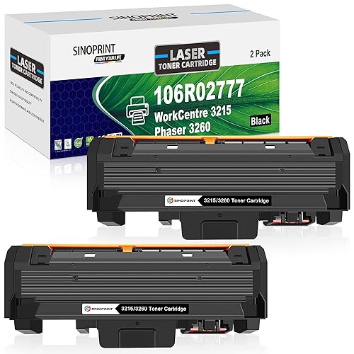 SINOPRINT Compatible 106R02777 Toner Cartridge Replacement for Xerox WorkCentre 3215 3215NI 3225 3225DNI Phaser 3260 3260DI 3260DNI 3052 106R02775