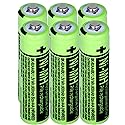 6 Packs BK-60AAABU 1.2V 600mAh Replacement Batteries,AAA Ni-MH Rechargeable Batteries 1.2V for Panasonic Cordless Phones, Phone Handset BK60AAABU