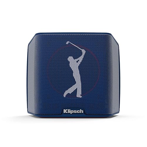 Klipsch PGA Tour Edition Groove Portable Wireless Bluetooth Speaker with 8-Hour Battery and IP56 Splashproof and Dustproof