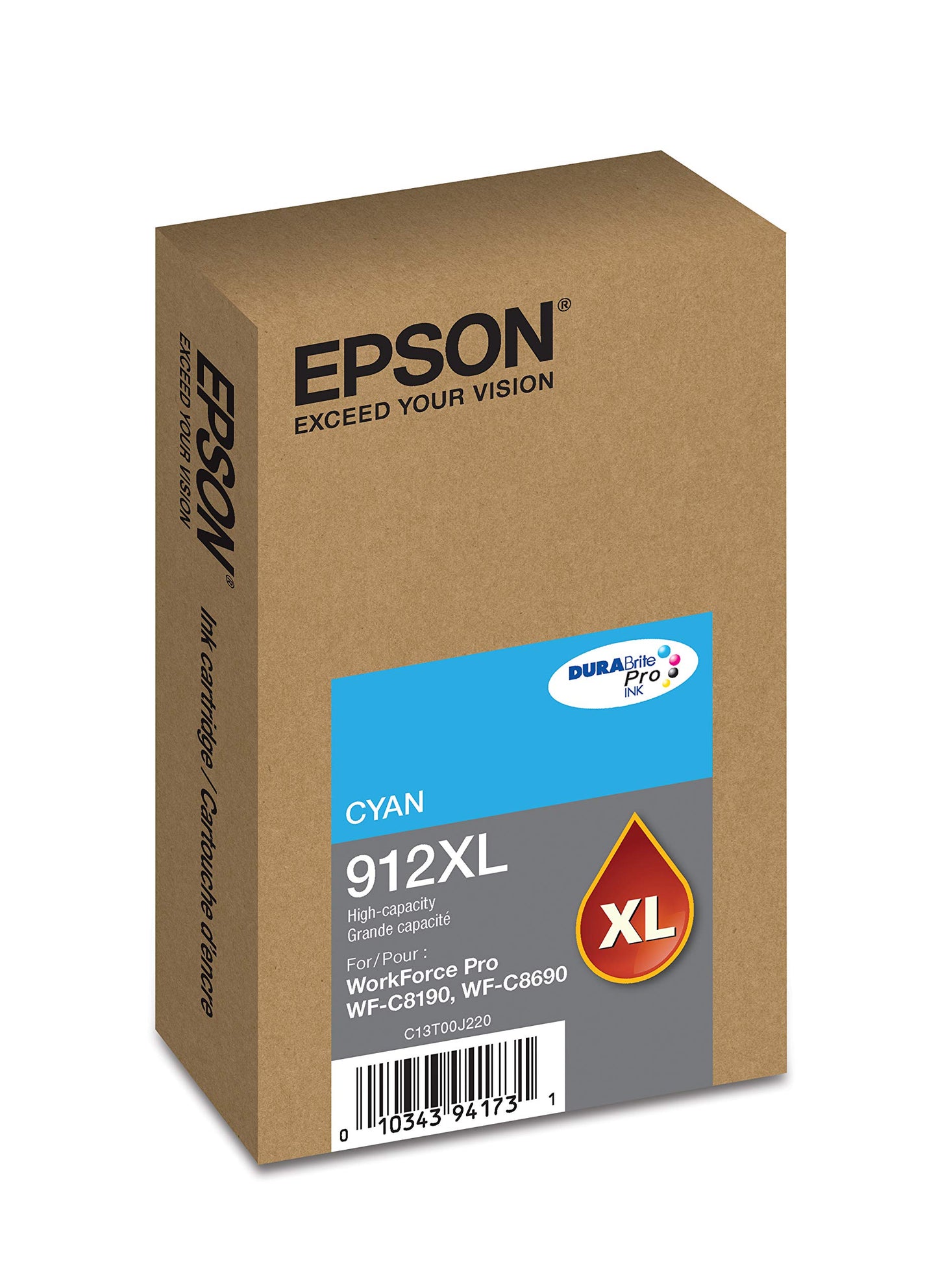 Epson DURABrite Pro T912XL220 -Ink -Cartridge - High Capacity Cyan