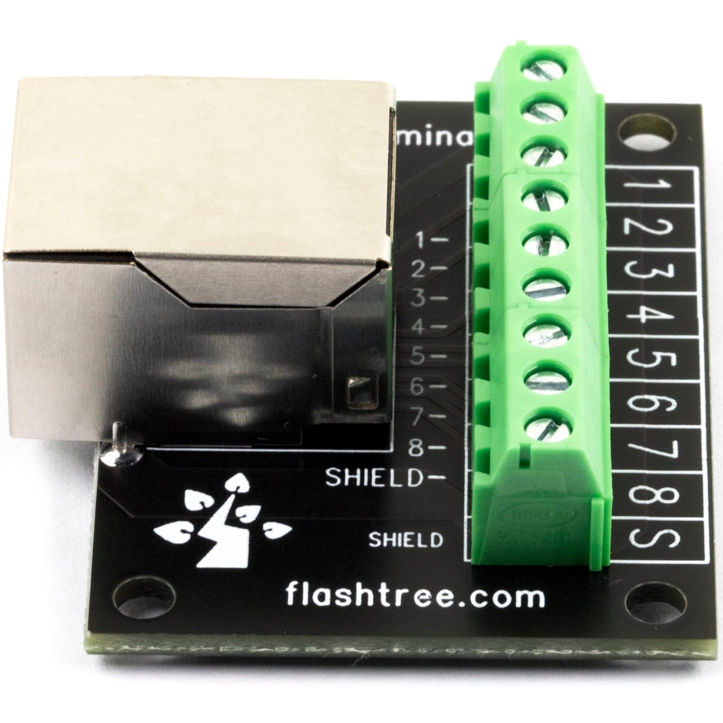 jujinglobal 2pcs RJ45 Mini Breakout Board with Screw Terminal 3.81mm Pitch Connector