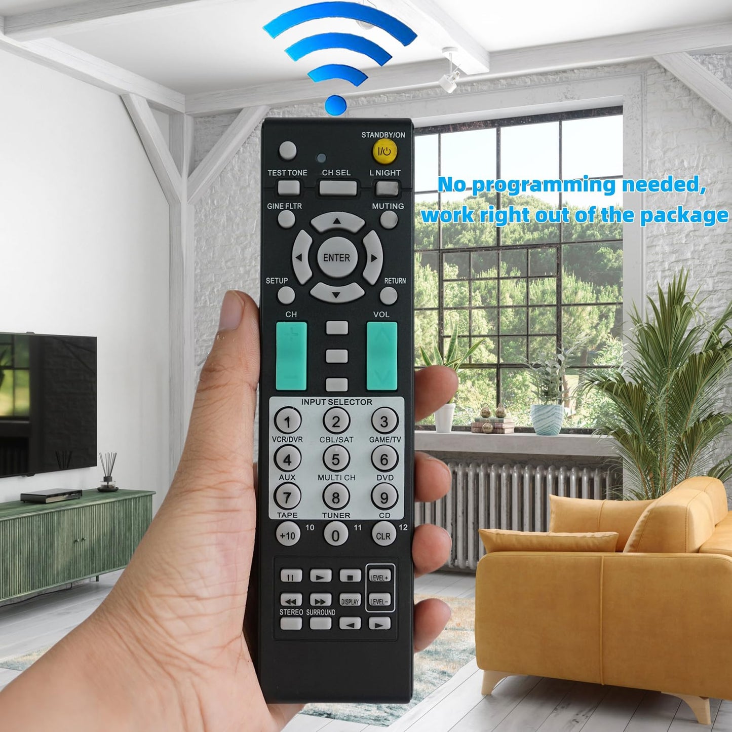 Replacement Remote Control for Onkyo RC-605S TX-SR8550 RC-664S TX-8522 AV Receiver Home Theater System