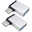 AAOTOKK Right Angle USB C to USB 3.0 Adapter 90 Degree Type C Male to USB A 3.0 Female Converter,On The Go(OTG) for Smartphone,Laptops,Mouse…