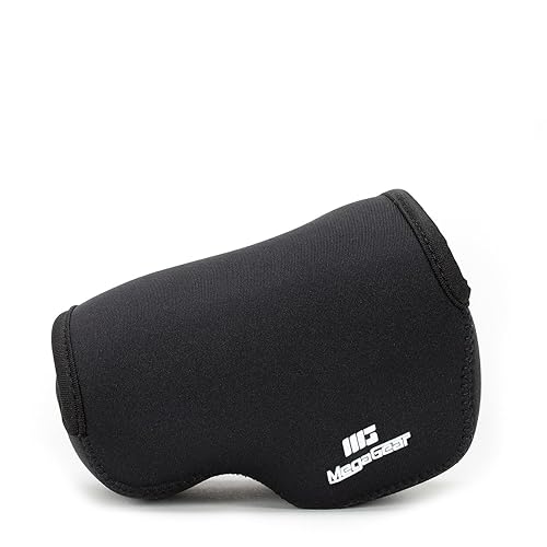 MegaGear ''Ultra Light'' Neoprene Camera Case Bag With Carabiner For Panasonic Lumix Dmc?Lx100 Digital Camera (Black)