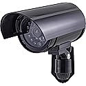 GE Power Gear GE Decoy Security Bullet Camera with Flashing Red Light, Blinking LED, Fake Surveillance, Realistic Looking Recording Lens