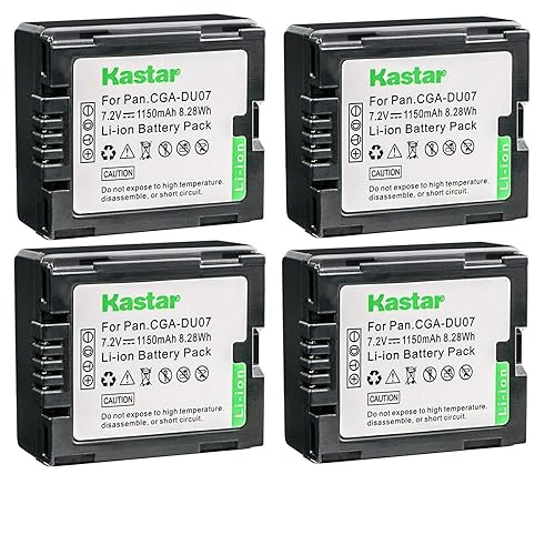 Kastar 4-Pack Battery Replacement for Hitachi DZ-HD90, DZ-BD10H, DZ-BX35, DZ-BX35A, DZ-BX35E, DZ-BX37E, DZ-M5000V5, DZ-M7000V5, DZ-M8000V6, DZ-GX20