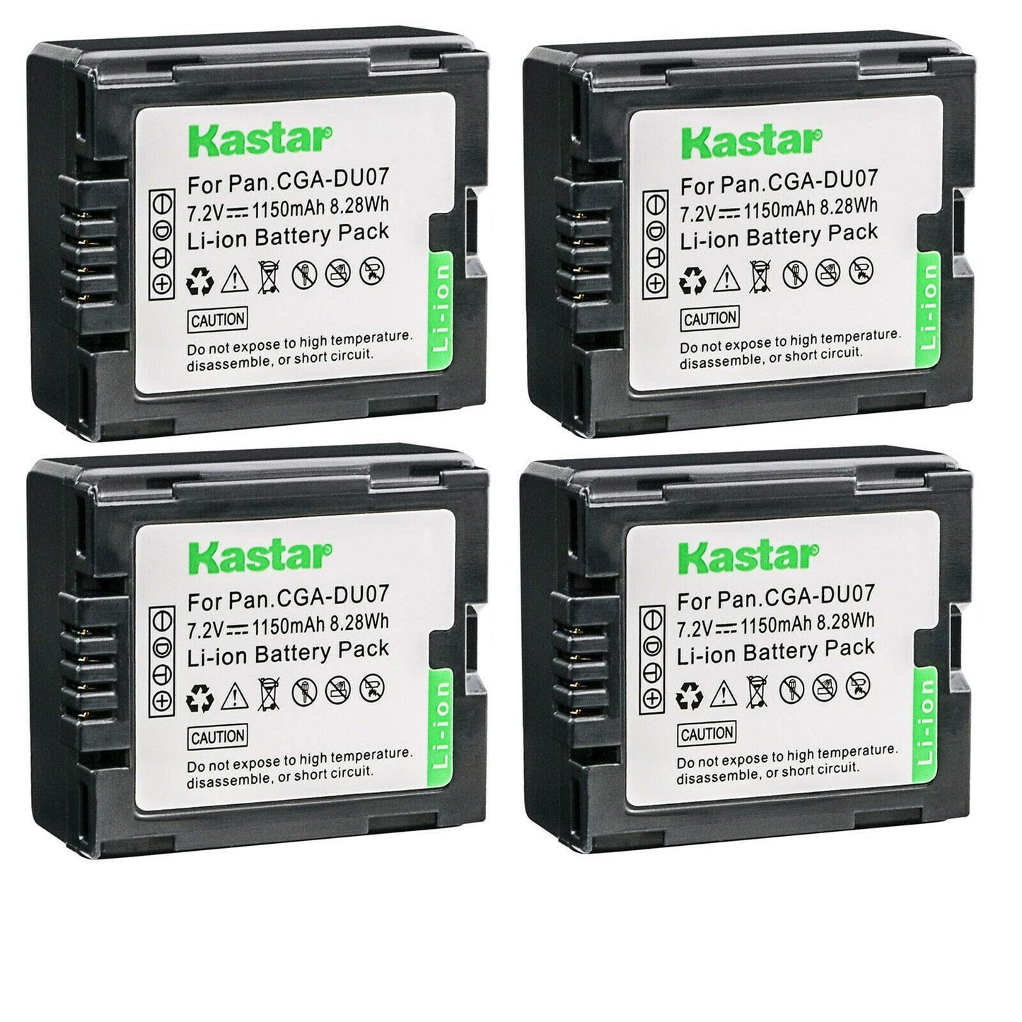 Kastar 4-Pack Battery Replacement for Hitachi DZ-HD90, DZ-BD10H, DZ-BX35, DZ-BX35A, DZ-BX35E, DZ-BX37E, DZ-M5000V5, DZ-M7000V5, DZ-M8000V6, DZ-GX20
