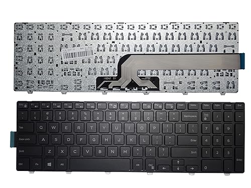 Laptop Replacement Keyboard Fit Dell Latitude 3550 3560 3570 US Layout White Word