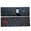 KB US Layout Notebook Keyboard for Acer Nitro 5 AN515 AN515-51 AN515-52 AN515-53 Series Laptop P/N: N17C1 N16C7 Series red Font, with Backlight,