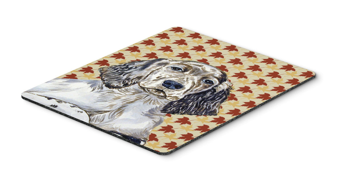 Caroline's Treasures LH9097MP English Setter Fall Leaves Portrait Mouse Pad, Hot Pad or Trivet for Home Office Gaming Working Computers Laptop Mouse