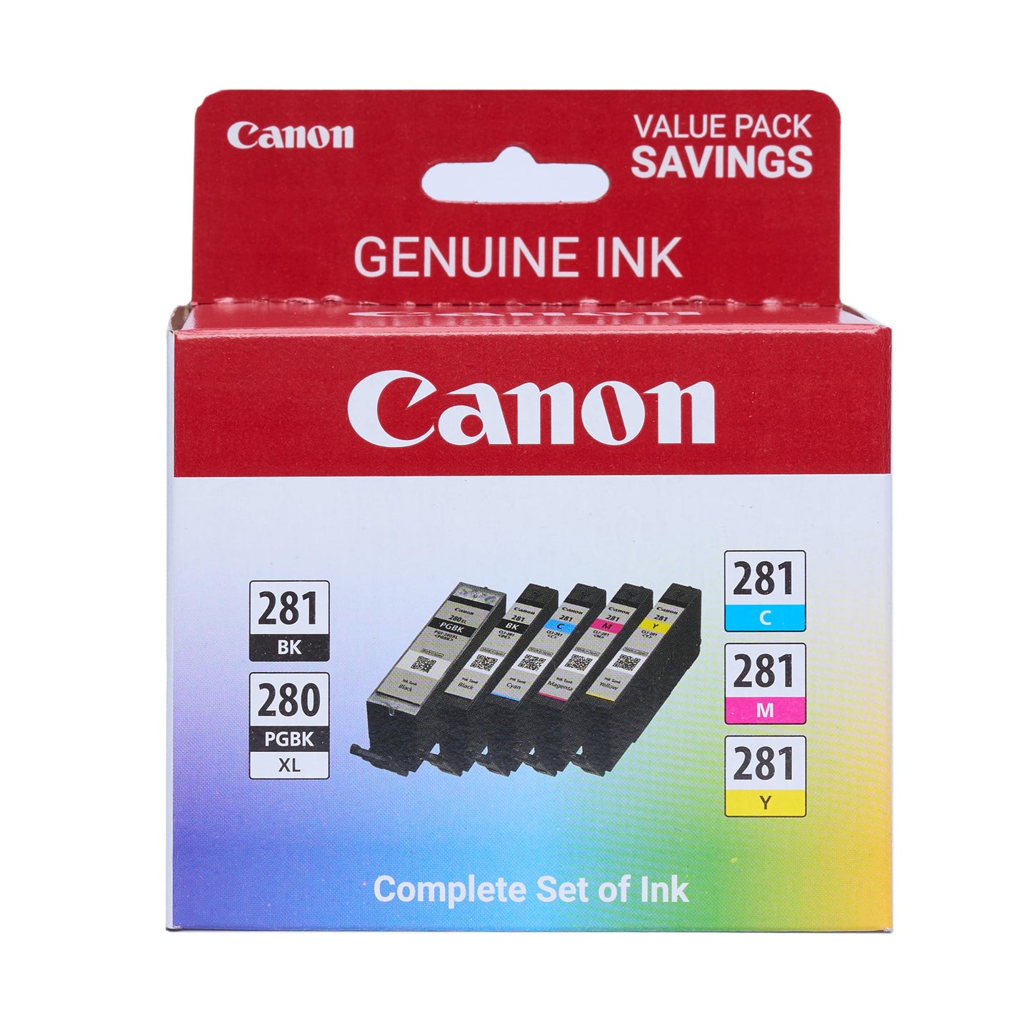 Canon PGI-280XL/CLI-281 5 Color Pack Compatible to TR8520, TR7520, TS9120 Series,TS8120 Series, TS6120 Series