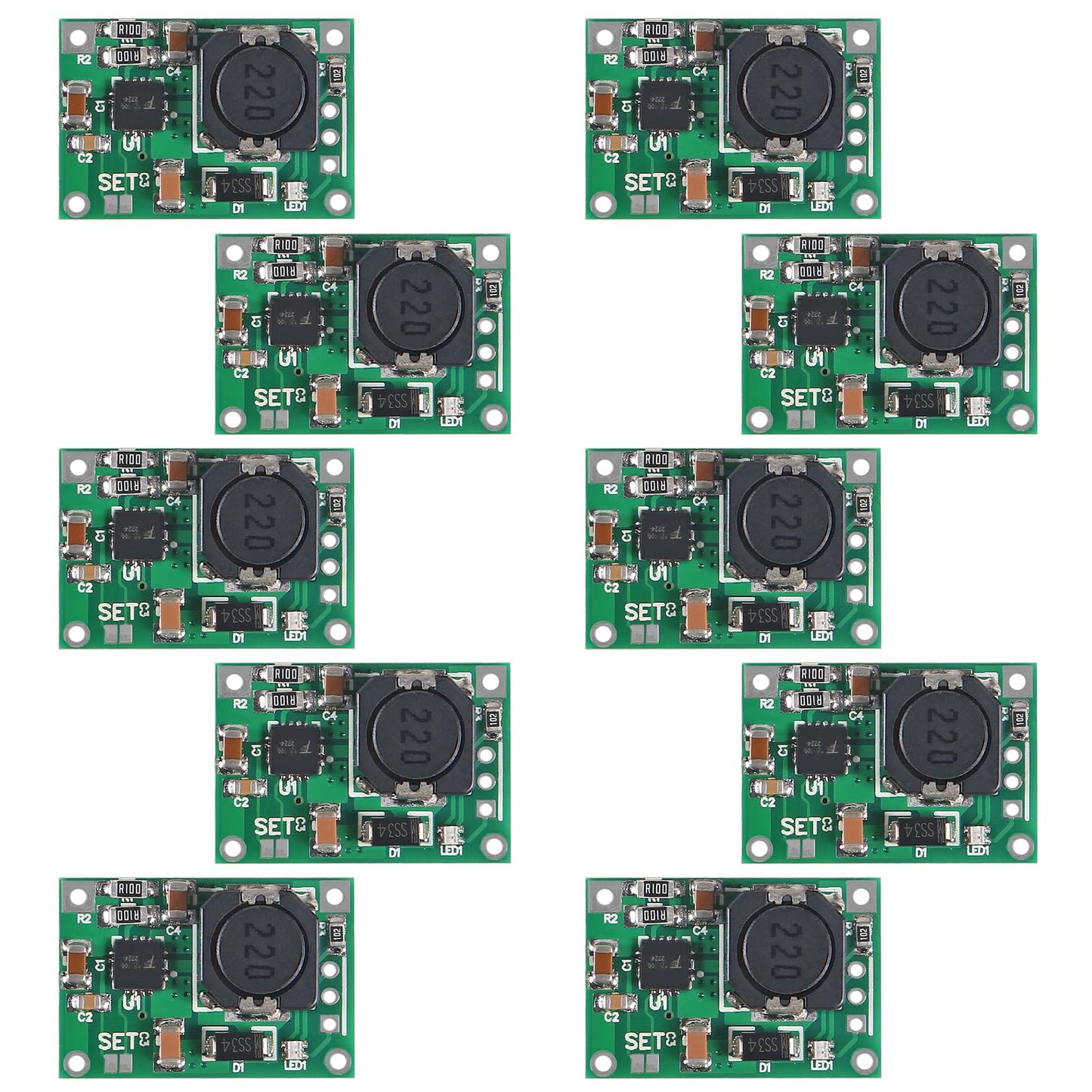 ACEIRMC 10pcs TP5100 Charging Management Power Supply Module Board 4.2V 8.4V 2A Single Double Lithium Li-ion Battery Charger Module