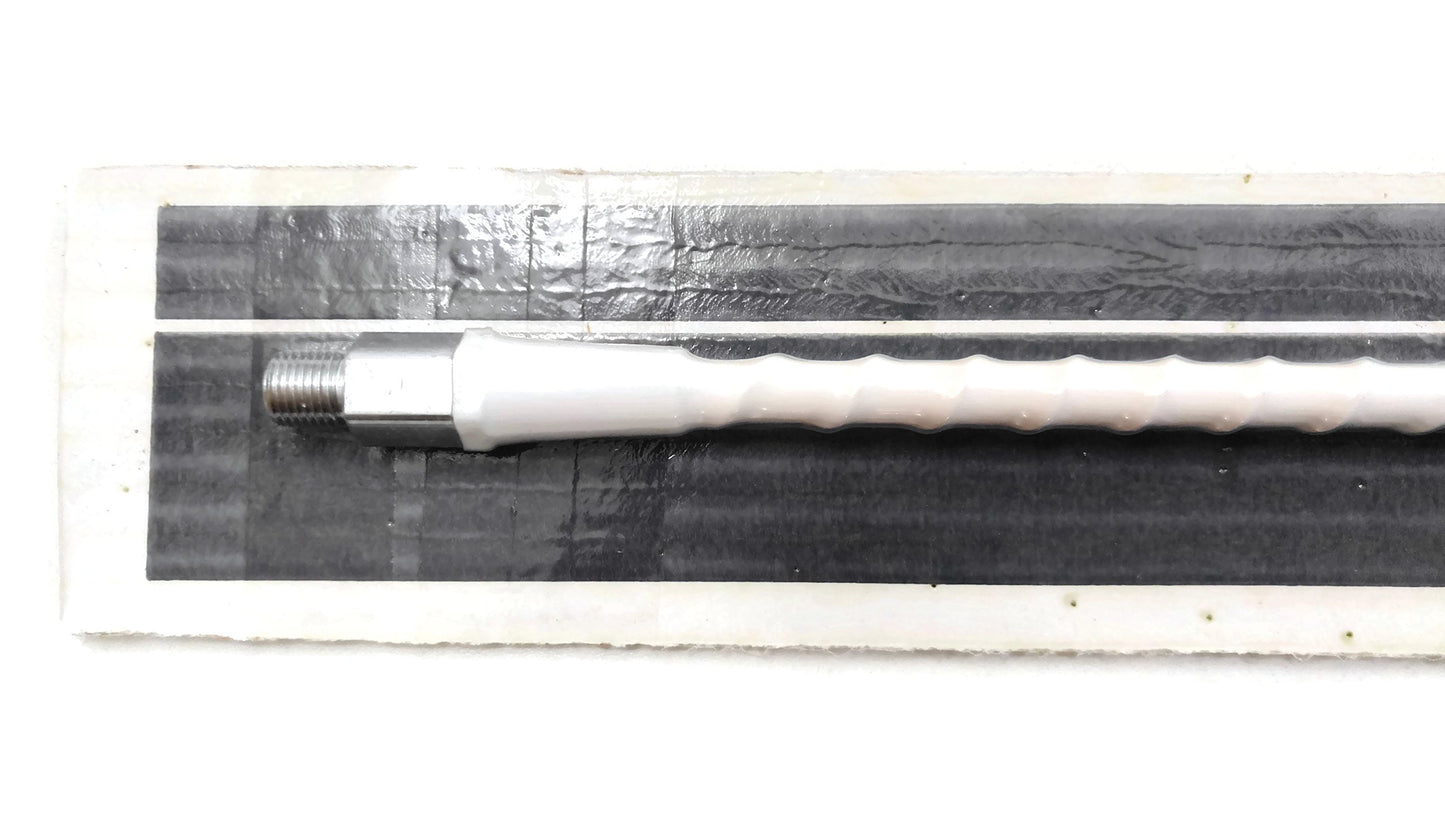 Lot of 2 Everhardt TSM4-W 3/4 Wave 4 ft Fiberglass “Super Flex†CB Radio Antenna - White