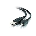 C2G 27005 USB 2.0 A to Mini-B USB Cable, 6.56 Feet (2 Meters), Black