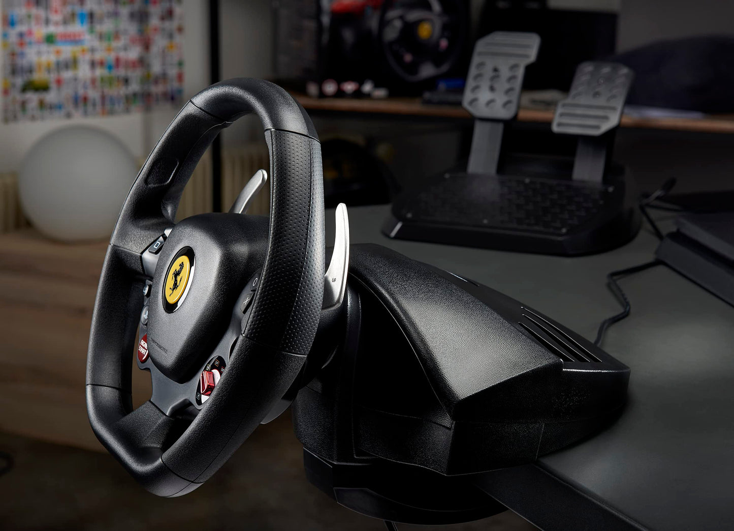 Thrustmaster T80 Ferrari 488 GTB Edition Racing Wheel (compatible w/ PS5, PS5 Pro, PS4 & PC)