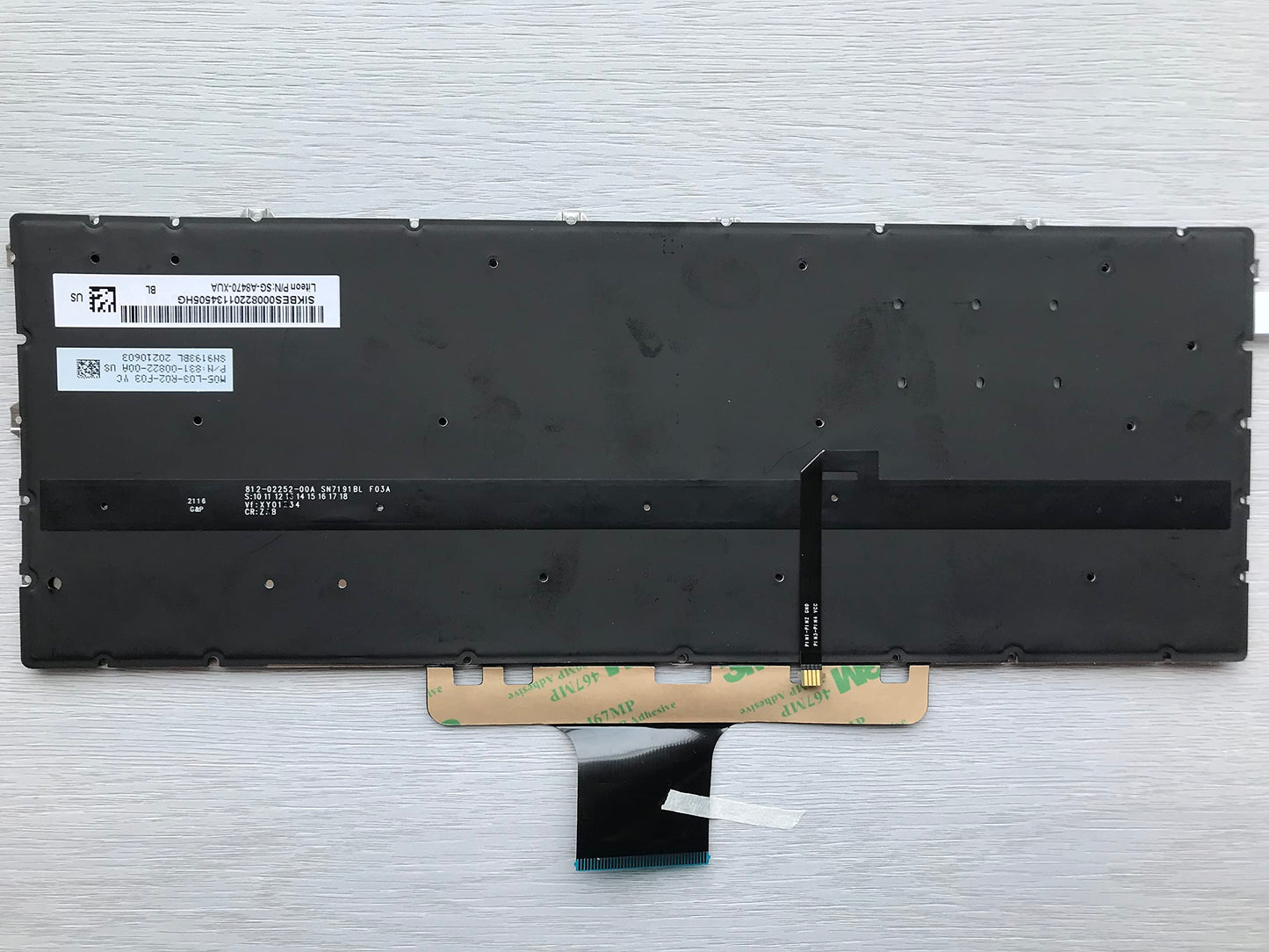 Original New for HP Pavilion x360 Convertible 14-dw1010wm 14" US Silver Backlit Laptop Keyboard
