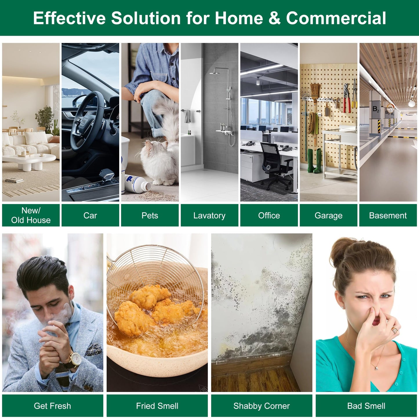 Ozone Generator 45,000mg/h, Home/Industrial O3 Car Deodorizer. Ozone Machine Air Ionizer Ozone Odor Eliminator for Strong Odor. Odor Eliminator