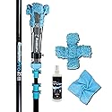 DomeWizard™ 25' Security Camera Cleaning Kit with Professional Grade Carbon Fiber Pole - Lens Cleaner for Dome, PTZ, Mini Dome & Bullet Cameras