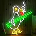 AEHEMNGZ Duck Neon Sign with Adjustable Switch Game Room Led Sign with Usb Powered Knife Neon Light Cool Animal Neon Light Sign for Home Bedroom Bar