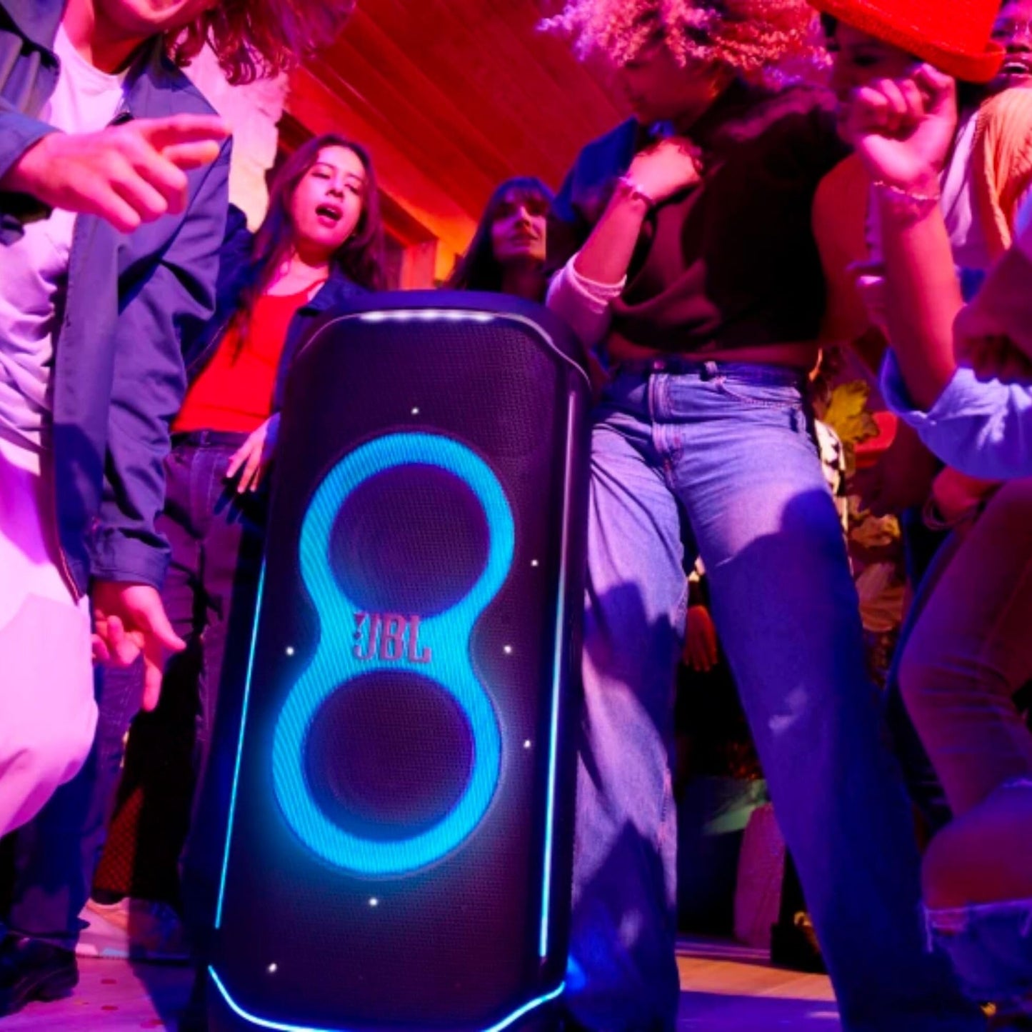 JBL Partybox Ultimate - Multi Purpose Party Speaker, with Wi-fi & Bluetooth Connectivity, Wireless, Lightshow, IPx4 Slashproof, Dual Mic & Guitar