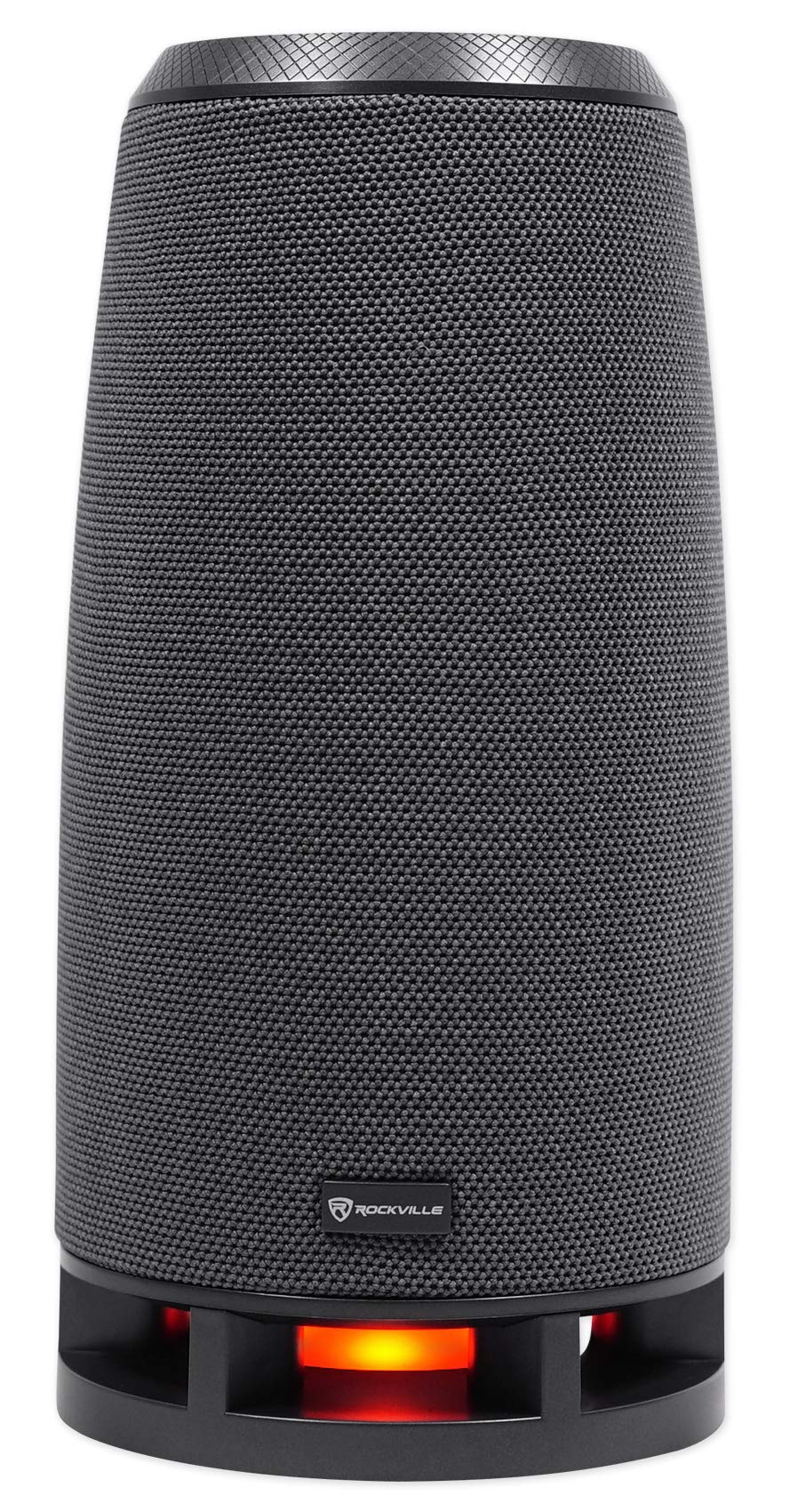 Rockville RockShip 50W Portable Bluetooth Speaker, LED Lights, FM Radio, USB/AUX/SD, IPX4 Water-Resistant, 3600mAh Battery, for Outdoor Parties