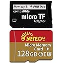 PSP Memory Stick Adapter with 128GB Micro SD Card, Micro SD/SDHC/SDXC to Memory Stick PRO Duo MagicGate Card Compatible with PlayStation Portable